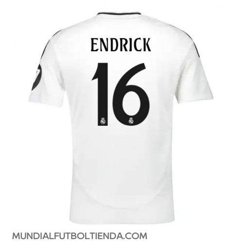 Camiseta Real Madrid Endrick #16 Primera Equipación Replica 2024-25 mangas cortas